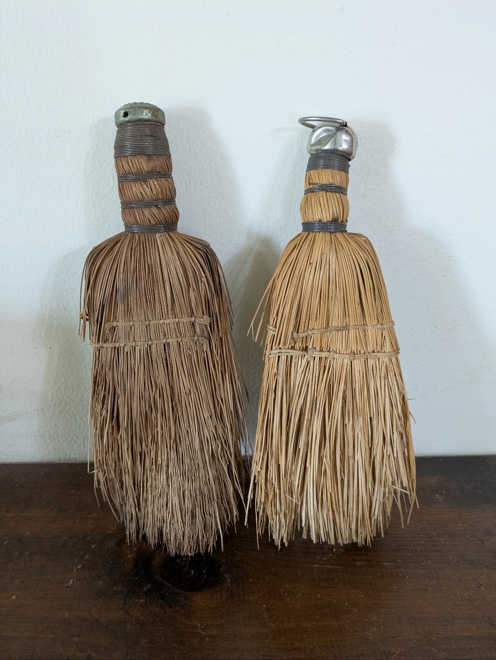 Vintage Hand-Bound Whisk Broom Set – Primitive Farmhouse Decor Cottagecore Prim